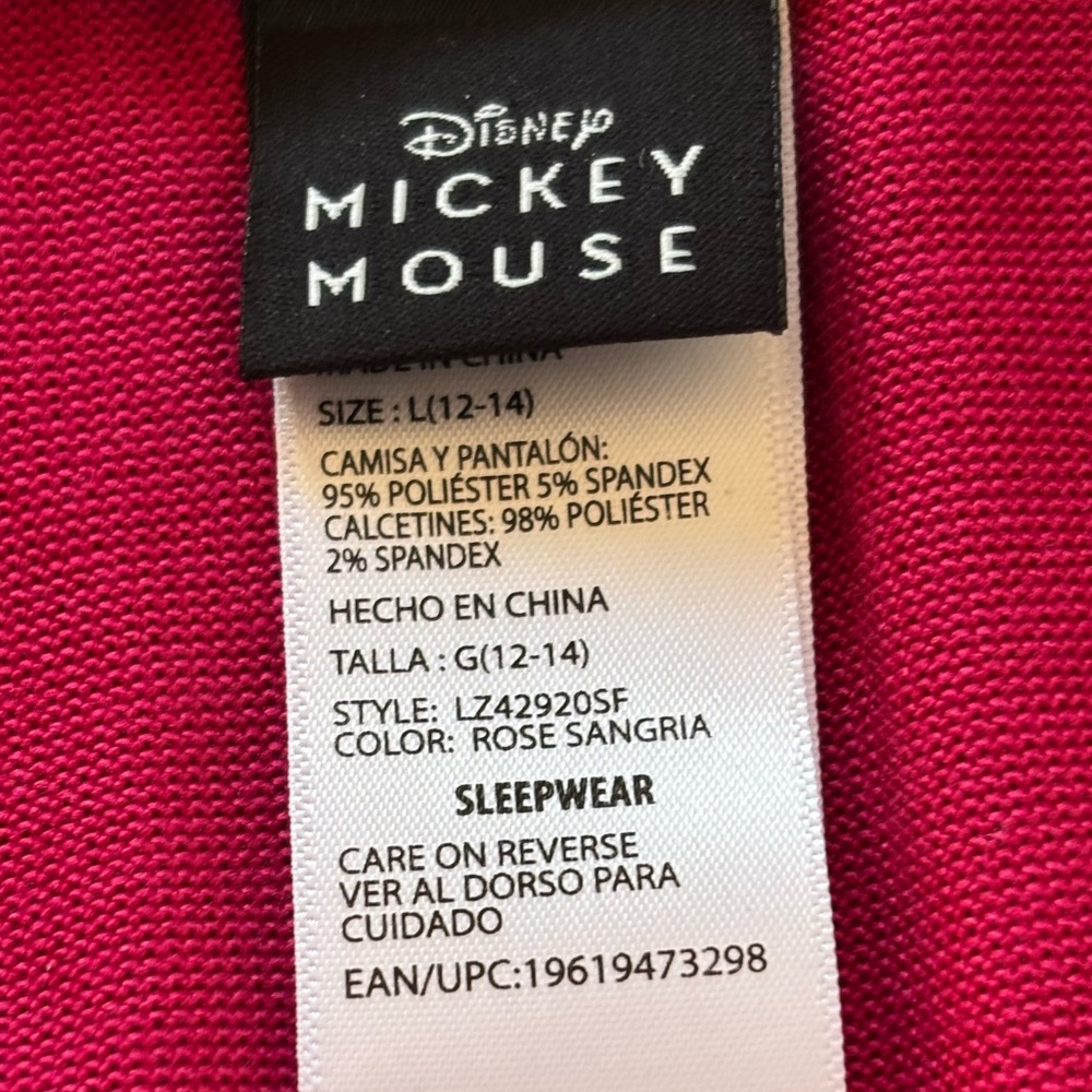 Disney  Festive Pink Holiday Top size L (12-14) - Picture 2 of 11